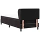 Легло тип Box Spring с матрак 80x200 см, черно кадифе