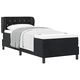 Легло тип Box Spring с матрак 80x200 см, черно кадифе