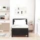 Легло тип Box Spring с матрак 80x200 см, черно кадифе