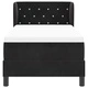 Легло тип Box Spring с матрак 80x200 см, черно кадифе