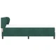 Легло Box Spring с матрак тъмнозелено 80x200 см кадифе