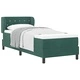 Легло Box Spring с матрак тъмнозелено 80x200 см кадифе