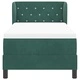 Легло Box Spring с матрак тъмнозелено 80x200 см кадифе