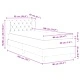 Легло Box Spring с матрак тъмно сиво 90x190 см кадифе