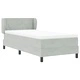 Box Spring легло с матрак тъмно сиво 90x200 см кадифе