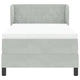 Box Spring легло с матрак тъмно сиво 90x200 см кадифе