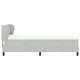 Box Spring легло с матрак тъмно сиво 90x200 см кадифе