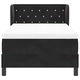 Легло Box Spring с матрак черно 90x200 см кадифе