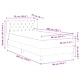 Легло тип Box Spring с матрак тъмнозелено 90x200 см кадифе