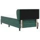 Легло тип Box Spring с матрак тъмнозелено 90x200 см кадифе