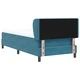 Легло Box Spring с матрак тъмно синьо 90x200 см кадифе