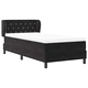 Легло Box Spring с матрак черно 100x200 см кадифе