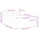 Легло Box Spring с матрак тъмно сиво кадифе 140x200 см