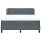 Легло Box Spring с матрак тъмно сиво кадифе 140x200 см