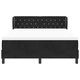 Легло Box Spring с матрак черно 140x200 см кадифе