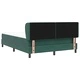 Легло Box Spring с матрак тъмнозелено 140x200 см кадифе