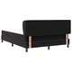 Легло Box Spring с матрак черно 160x200 см кадифе