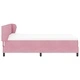 Легло тип Box Spring с матрак розово 160x200 см кадифе
