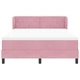 Легло тип Box Spring с матрак розово 160x200 см кадифе