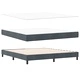 Легло Box Spring с матрак тъмно сиво 180x200 см кадифе