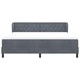 Легло Box Spring с матрак тъмно сиво 180x200 см кадифе