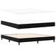 Легло Box Spring с матрак черно 180x200 см кадифе