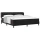 Легло Box Spring с матрак черно 180x200 см кадифе