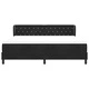 Легло Box Spring с матрак черно 180x200 см кадифе