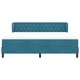 Легло Box Spring с матрак тъмно синьо 180x200 см кадифе