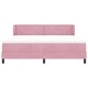 Легло тип Box Spring с матрак розово 180x200 см кадифе
