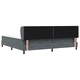 Box Spring легло с матрак тъмно сиво 200x200 см кадифе