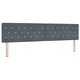 Box Spring легло с матрак тъмно сиво 200x200 см кадифе