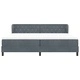 Box Spring легло с матрак тъмно сиво 200x200 см кадифе