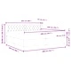 Легло Box Spring с матрак черно 200x200 см кадифе с регулируема табла
