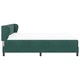 Легло Box Spring с матрак тъмнозелено 200x200 см кадифе