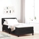 Легло тип Box Spring с матрак 80x200 см, черно кадифе
