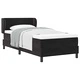 Легло тип Box Spring с матрак 80x200 см, черно кадифе