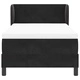 Легло тип Box Spring с матрак 80x200 см, черно кадифе