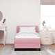 Box Spring легло с матрак розово 80x200 см кадифе