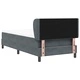 Box Spring легло с матрак тъмно сиво 90x190 см кадифе