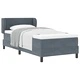 Box Spring легло с матрак тъмно сиво 90x190 см кадифе