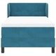Легло Box Spring с матрак тъмно синьо 90x190 см кадифе