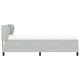 Легло тип Box Spring с матрак тъмно сиво 90x200 см кадифе