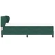 Легло Box Spring с матрак тъмнозелено 90x200 см кадифе