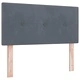 Box Spring легло с матрак тъмно сиво 100x200 см кадифе