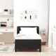 Легло Box Spring с матрак черно 100x200 см кадифе