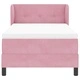 Легло тип Box Spring с матрак 80x200 см, тъмно сиво кадифе