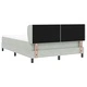 Легло Box Spring с матрак светлосиво 140x190 см кадифе