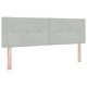 Легло Box Spring с матрак светлосиво 140x190 см кадифе