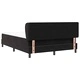 Легло Box Spring с матрак черно 140x190 см кадифе